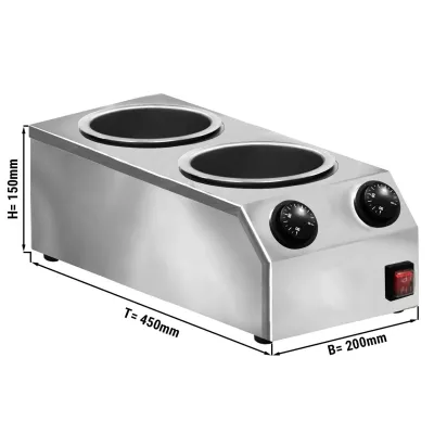 Ванна для темперирования шоколада - 2x 2л GGM Gastro SCSGIC4