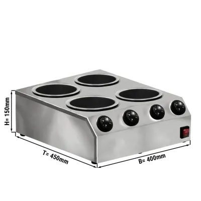 Ванна для темперирования шоколада - объем: 4x 2 л GGM Gastro SCSGIC8