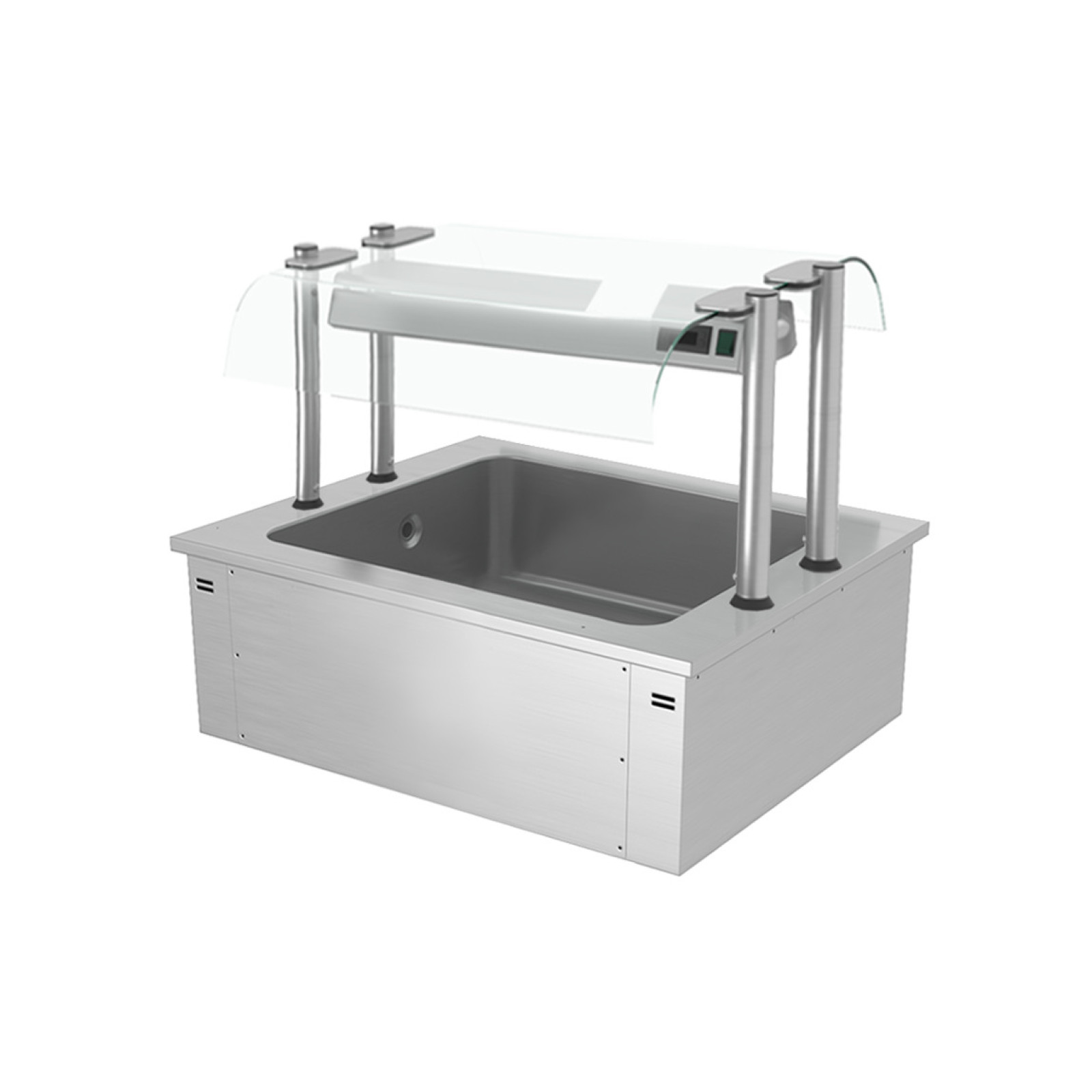 Встроенная ледяная ванна 0,8 м - Серия D GGM Gastro EA86D