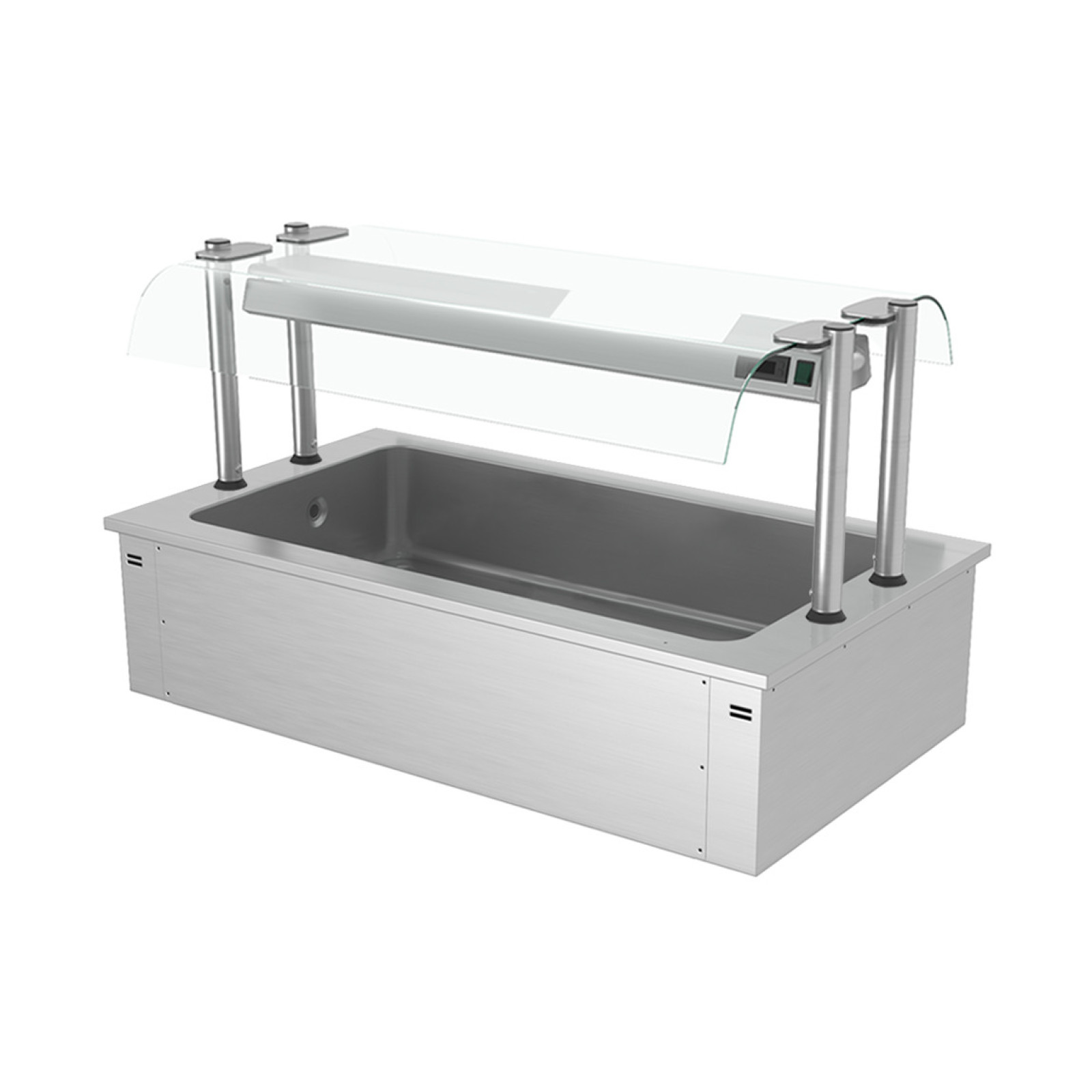 Встроенная ледяная ванна 1,5 м - Серия D GGM Gastro EA156D