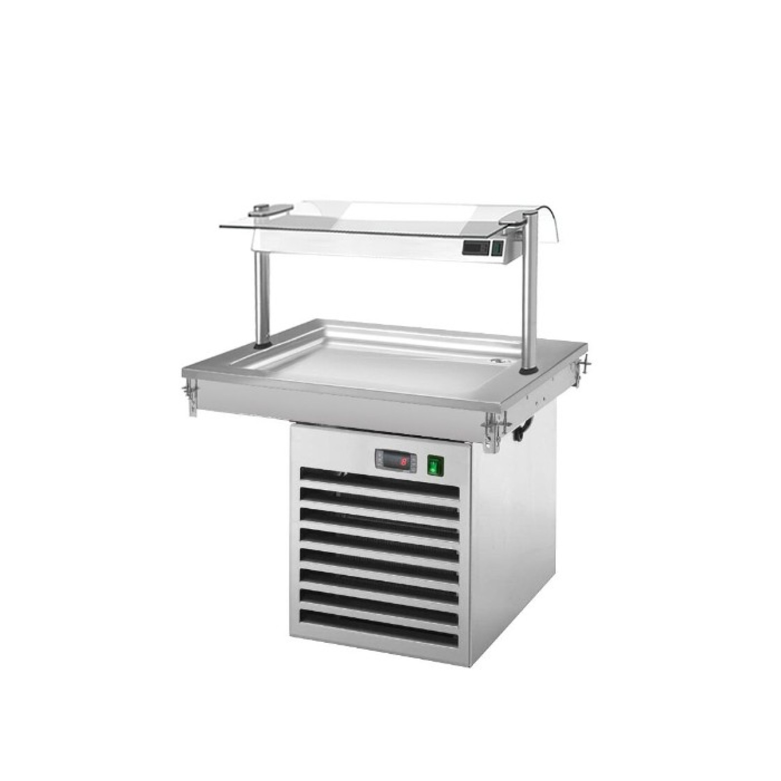 Встроенная охлаждающая плита 0,8 м - Серия B GGM Gastro PA86B