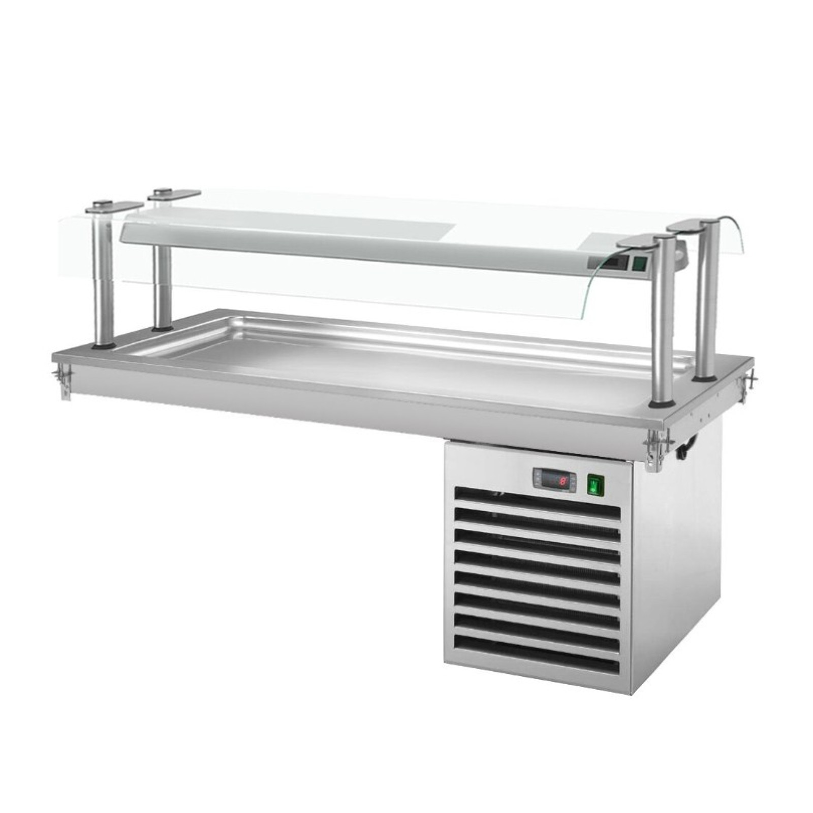 Встроенная охлаждающая плита 1,5 м - Серия D GGM Gastro PA156D