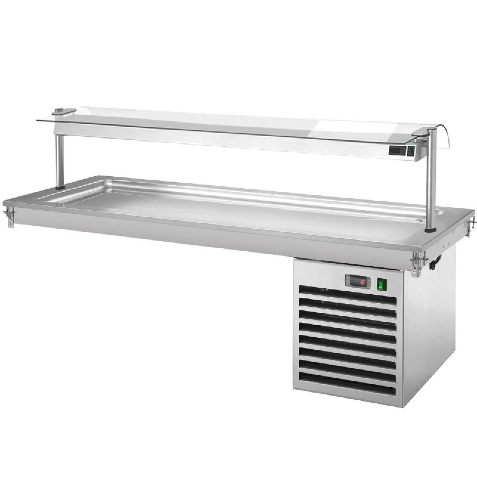 Встроенная охлаждающая плита 2,1 м - Серия B GGM Gastro PA216B