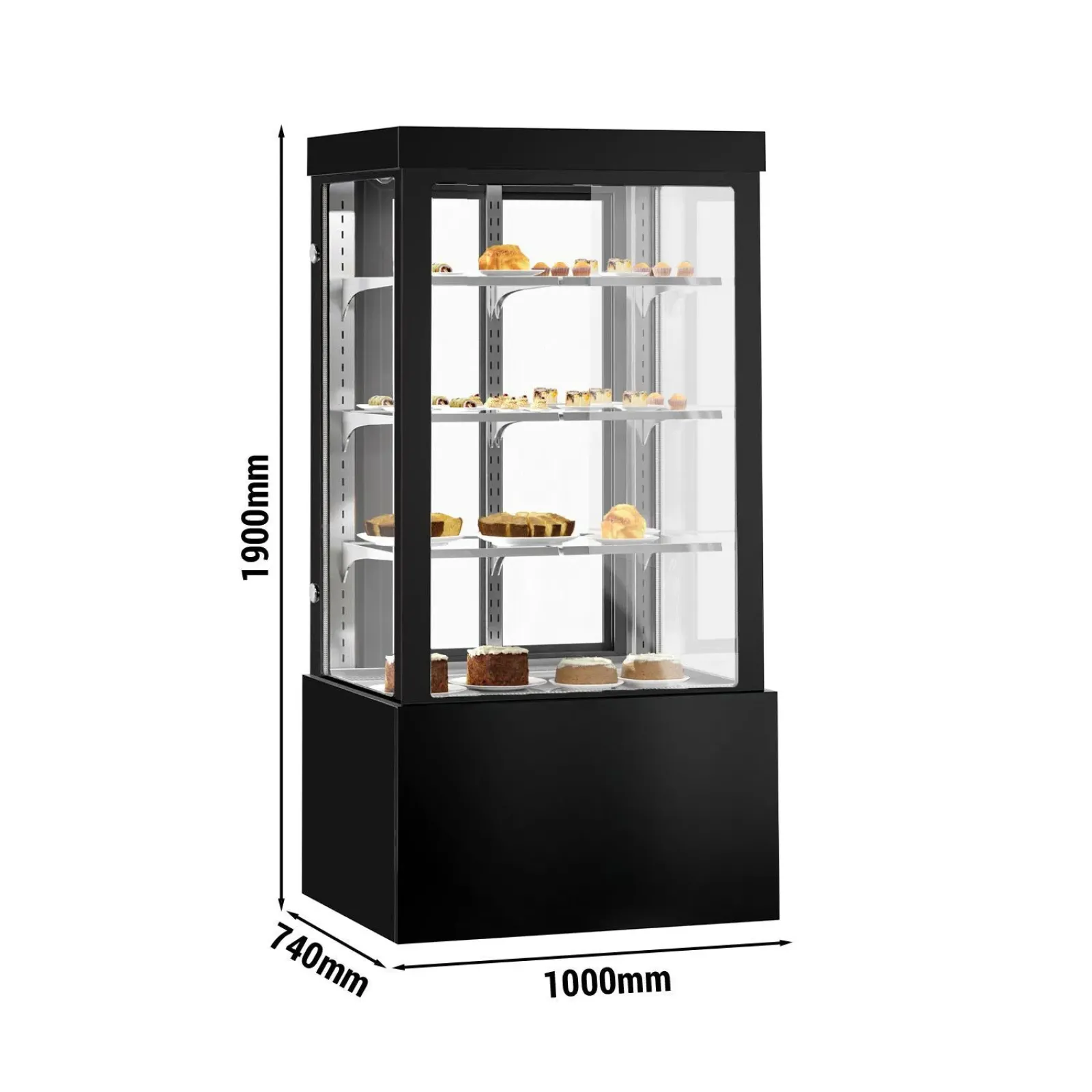 Витрина для кондитерских изделий - 1,0 м GGM Gastro KTG107W