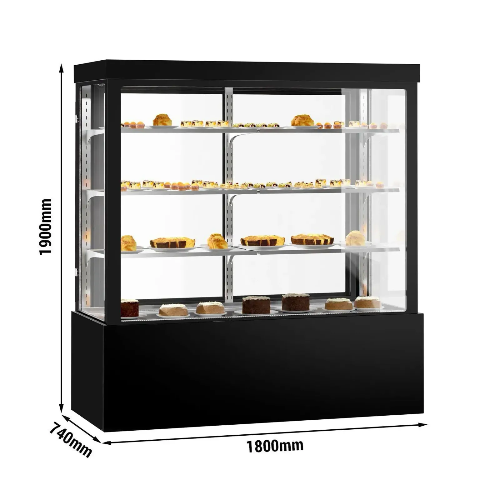 Витрина для кондитерских изделий - 1,8 м GGM Gastro KTG187W