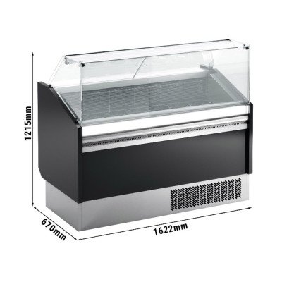 Витрина для мороженого 1,622 x 0,67 м - черный GGM Gastro ESTI15S-S