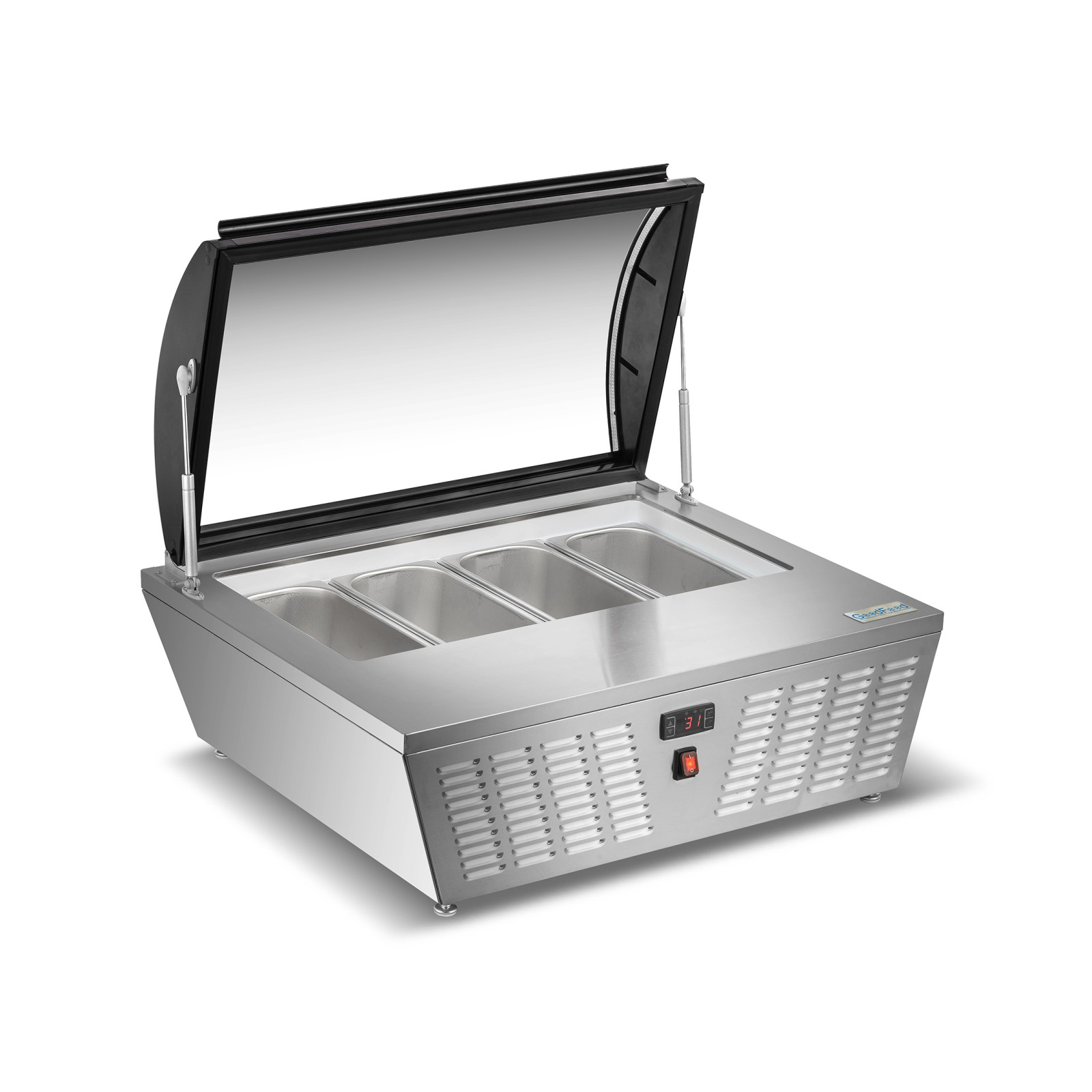 Вітрина для морозива GoodFood RTD67R вигнуте скло - 3