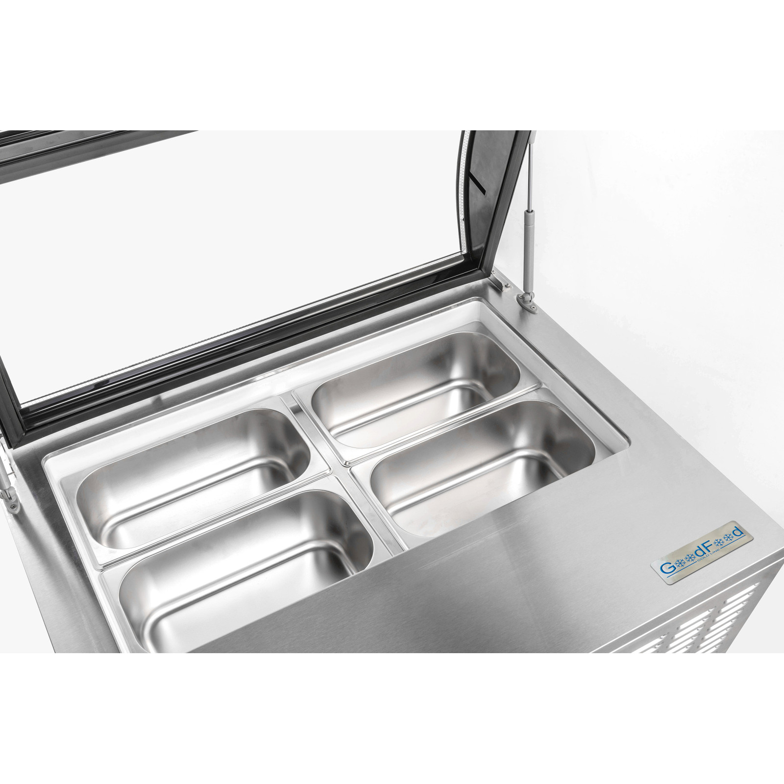 Вітрина для морозива GoodFood RTD67R вигнуте скло - 2