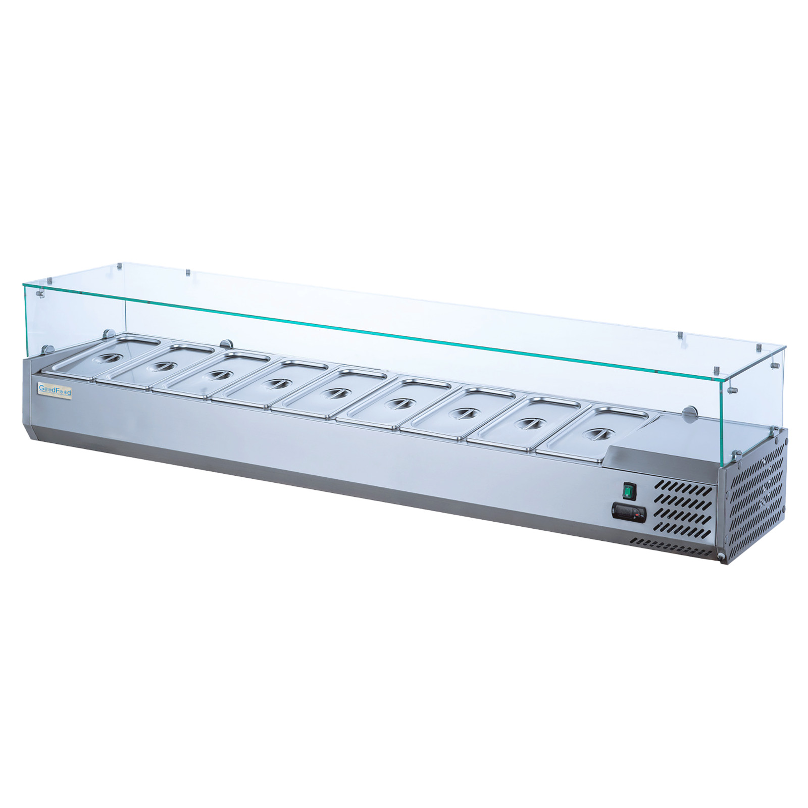 Холодильная витрина для топпинга GoodFood GF-VRX2000/380-H6C