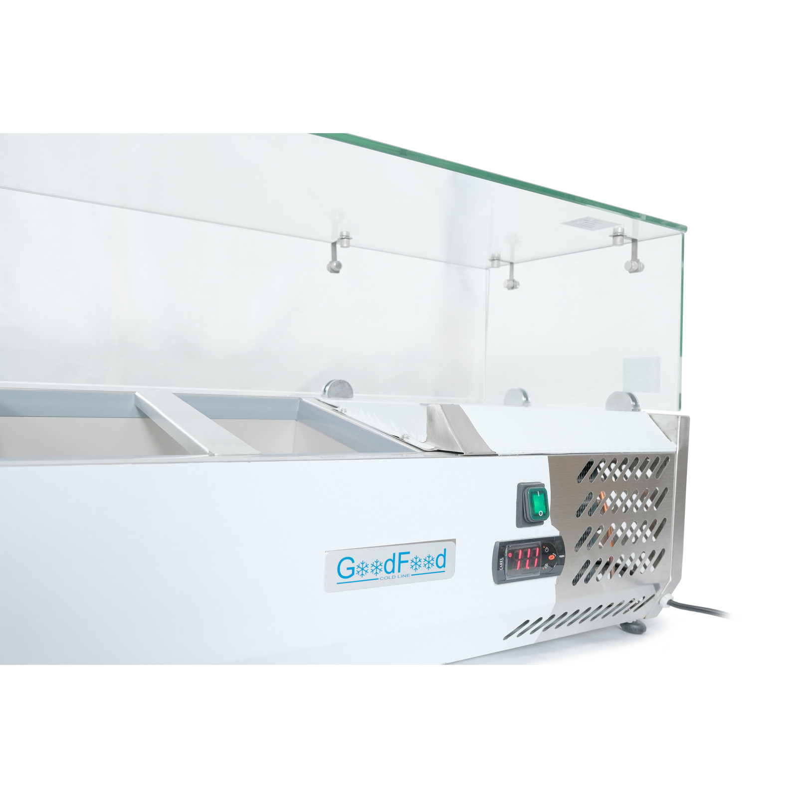 Холодильная витрина для топпинга GoodFood GF-VRX2000/380-H6C - 1