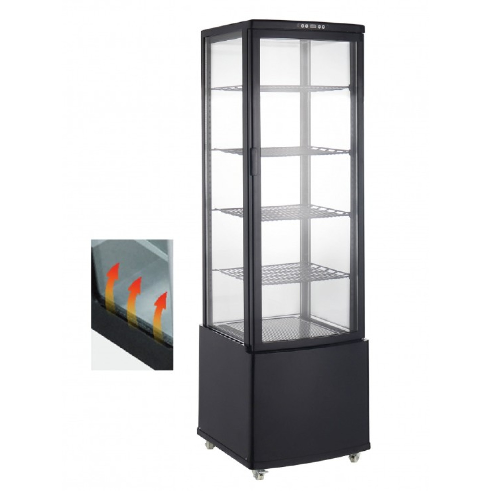 Витрина холодильная GoodFood RT215L3 черная
