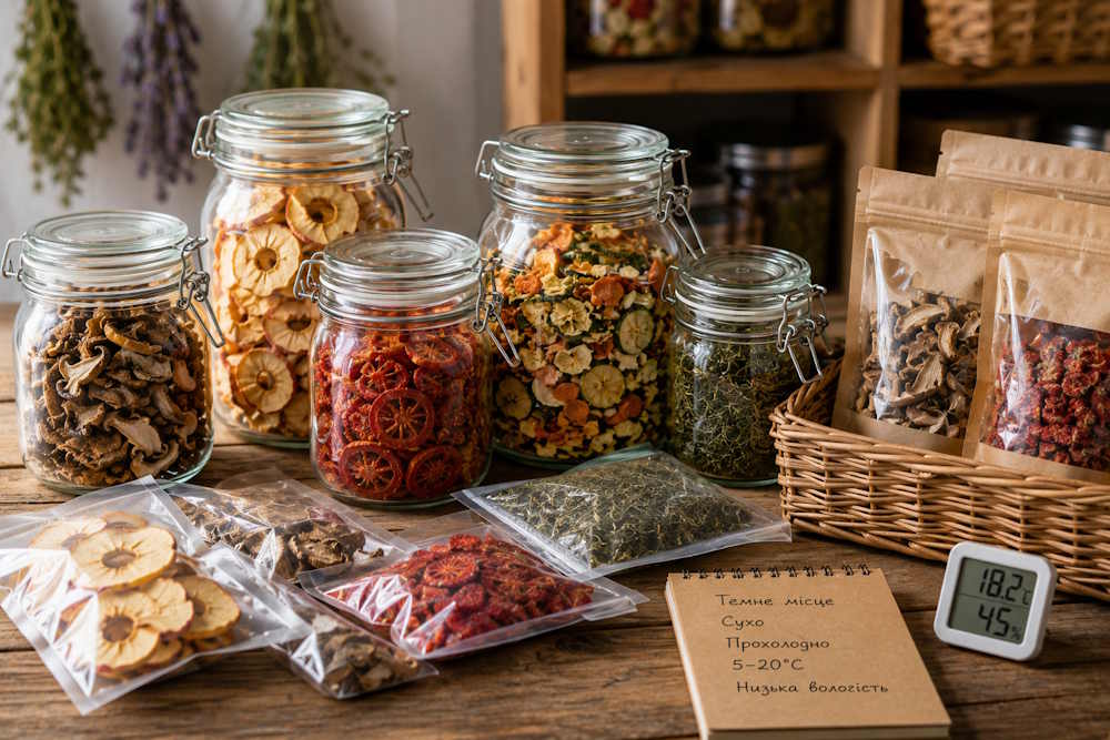 Как правильно хранить сушеные продукты